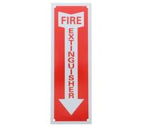 NUSITOU Fire Extinguisher Sign Red Aluminium Alloy Safety Sign, Convenient and Practical for Office and Public Places Restaurant and Factory Safety Signage