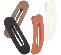 NUSITOU Flat Claw Hair Clips with Firm Grip and Stylish Elegant Design 4pcs Plastic Duckbilled Barrettes for Women for Keeping Hair in Place Daily