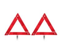 NUSITOU Foldable Reflective Emergency Triangles 2Pcs Sturdy Plastic Roadside Warning Signs for Vehicle Breakdown and Traffic Safety