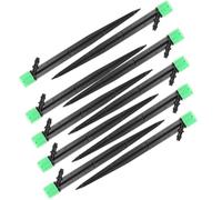 NUSITOU Garden Drip Irrigation 50pcs 18cm Plastic Emitters with 8-Hole Structure and 360 Degree Spraying for Plants and Lawns