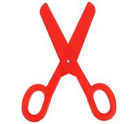 NUSITOU Giant Red Plastic Clown Scissors Costume Accessory Oversized Nonfunctional Prop for Party Events and Halloween Fun Cosplay for Adults