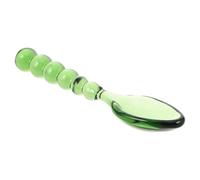 NUSITOU Glass Spoons Dessert Spoons 5.5in Glass Creative Design Comfortable Grip Versatile Use Unique Tableware for Home Party