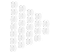 NUSITOU Glass Table Spacers Double Sided Suction Cups 24Pcs Silicone Pads with Release Tab for Anti-Slip Desk and Coffee Table