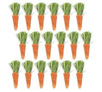 NUSITOU Hamster 18Pcs Rabbit Chewing Carrots Teething Sticks for Small Pets, Natural Material to Loneliness and Protect Furniture