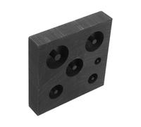 NUSITOU High Purity Graphite Smelting Mold with 6-Slots, Square Shape, Wear Resistant Casting Tool for Gold and Silver Jewelry Refining and Melting