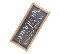 NUSITOU in This Kitchen Versatile Usage Rustic Kitchen Wall Decor Sign Wooden Plaque with Easy Installation, Hanging Wall Art for Home and Farmhouse Style Interiors for Dining
