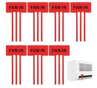NUSITOU Indicating Stickers Made of Coated Paper for Efficient Identification 10 Sheets Red Self-Adhesive Sturdy Airflow Indicating Air Conditioner on Heaters and Air Conditioner Outlets