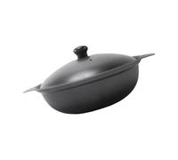 NUSITOU Iron Cast Claypot Casserole Pot with Bakelite Handle for Cooking Braised Chicken and Rice Sturdy Home Pot Suitable for Restaurants and Canteens for Household Use