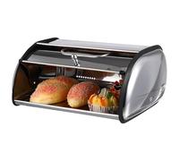 NUSITOU Kitchen Bread Container Multi-Function Stainless Bread Box Grey for Household Storage and Fruit Organizer