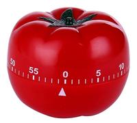 NUSITOU Kitchen Cooking Timer 1 Mechanical Timer Tomato Shape Red Plastic Alarm Time Management Adorable Style Baking Reminder for Study