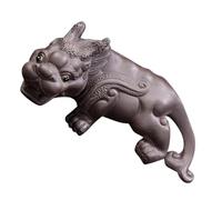 NUSITOU Kung Fu Tea and Ancient Animal Shaped Figurine for Tea Table Chinese Style Sand Pet Decorative Tearoom Home Decor Ornament