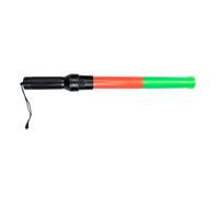 NUSITOU LED Traffic Warning Wand with Red-Green Flashing Light, Reusable Portable Glow Stick for Outdoor Safety and Emergency Use, (Battery Not Included)