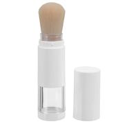 NUSITOU Loose Powder Brush Retractable Applicator with Cap Synthetic Fibre and Abs White Compact Multi-use for Embossing Powders Travel Makeup Brush for Women and Artists