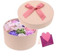 NUSITOU Luxury Pleasant Soap Flower Smelling Box with and Safe Soap Flowers Mother's Day, Valentine's Decorations for Or Holiday