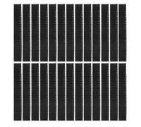 NUSITOU Makeup Brush Covers with Stretchable Mesh Sleeve Black 200pcs Protects Bristles and Easy to Use, for On-the- and Travel