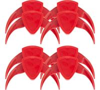 NUSITOU Manual Melon Seed Peeling Tool Prevent Finger Skin Damage Nut Cracker 8pcs Red Lightweight Nut Sheller for Kitchen Use