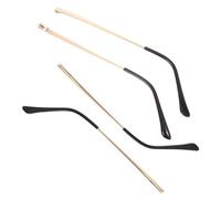 NUSITOU Metal Eyeglass Arms Replacement with Double Tooth Design 4pcs Sturdy Eyewear Leg Repair Parts for Sunglasses and Eyeglasses, Suitable for Business and Casual Outfits