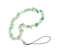NUSITOU Mobile Phone Strap Crystal Lanyard Light Green Beads Stylish and Delicate Phone Hanging Rope for Anti-lost Protection and Wrist Fixing