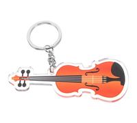 NUSITOU Musical Instrument Keychain Violin Accessory Stylish Acrylic and Iron Versatile Decoration Lightweight for Music Lovers as A Small Decoration and Bag Hanging Decor with Intricate