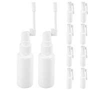 NUSITOU Nasal Spray Bottles 10Pcs 30Ml Empty Refillable with Swivel Mist Atomizer and Long Nozzle for Travel and Congestion Relief