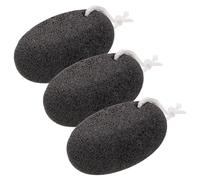 NUSITOU Natural Lava Pumice Stone Foot Care Pedicure Tool for Feet and Hands 3pcs for Effective Rough Removal Hard Skin Callus Remover Exfoliates Dead Skin Home Use