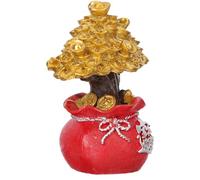 NUSITOU New Year Money Tree Adornment Resin Ornament Fine Workmanship and Practicality, Classic Chinese Style Tabletop Scene Decoration for Indoor Desktop Use and Malls