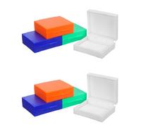 NUSITOU Plastic Microscope Slide Storage Box with Secure Closure, Holds 25 Slides in Individual Slots, Dustproof Organizer for Professional and Educational Use, Suitable for Teachers