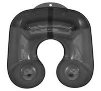 NUSITOU Plastic Neck Tray Hair Styling Perming Tray Black Thin and Smooth Edges Clothes Protector for Hairdressing Salon Beginners