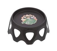 NUSITOU Plastic Plant Pot Stand for Indoor and Balcony Use, Hollow Out Flowerpot Holder with Solid Support, Suitable for Home and Office, Black