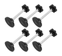 NUSITOU Plum Blossom with Enhanced Grip 6pcs Knob Hand Screws Universal Fit and Galvanised Carbon Steel Parts for Walkers and Knee Walkers for Seniors
