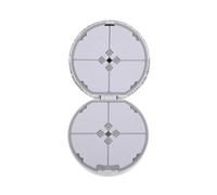 NUSITOU Portable 7 Day Pill Box with 7 Individual Compartments, Bling Rhinestone Design, Compact and Stylish Medicine Organizer for Travel and Purse Use, Keeps Medications Safe and Dry