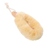 NUSITOU Portable Bath Back Scrubber with Sturdy Sisal Fiber and Wood, Exfoliating Shower Tool for Adults and Teens, Comfortable Use for Home and Indoor Bathing