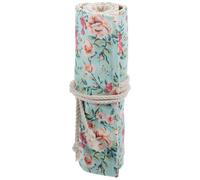 NUSITOU Portable Canvas Pencil Roll up Case with Wear and Break Resistance, Space-saving Design for Writing and Drawing, Large Capacity Pen Pouch for Artists and Students