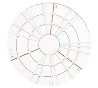 NUSITOU Pottery Divider Tool Ceramic Disc Template for Equal Dividing Clay Measuring Decorative DIY Pottery Repair Tool Small Size for Ceramic and Porcelain Craft