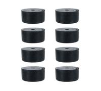 NUSITOU Professional Audio Accessories Floor Disc Speaker Cone Base Mat for Amplifier Protection 8pcs Rubber Speaker Spike Pads Isolation Feet Cushions Black
