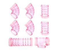NUSITOU Rat Cage Maze Connector Tube for Small Pets, DIY Hamster Maze with Easy to Install Pink Plastic Tubes, for Playground the Cage Use
