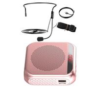 NUSITOU Rechargeable Portable Voice Amplifier with LED Display Compact Mic for Teachers and Tour Guiding Long Battery Life Plastic Travel Microphones Wireless Handheld Speaker