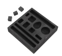 NUSITOU Rectangular Graphite Casting Mould Melting Crucible for Professionals and Beginners Black High Temperature Resistance Easy to Use Appearance Jewelry Stores Metal Casting