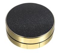 NUSITOU Refillable Empty Powder Puff Box with Mirror, Portable Two-layer Plastic Foundation Cream Case, Lightweight round Compact for Travel and Daily Use, Easy to Carry with Puff