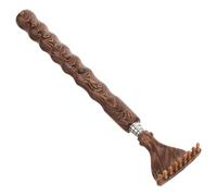 NUSITOU Retractable Back Scratcher Claw Portable Wooden Metal Body Scratching Tool with Stylish Design for Relaxation and Itch Relief