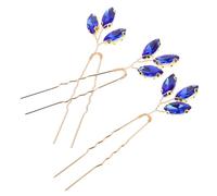 NUSITOU Rhinestone Hairpins Wedding Hair Pins 3pcs Metal U Shaped Comfortable and Versatile Hair Accessories for Bridal Hairstyles on Different Occasions