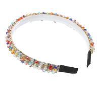 NUSITOU Rhinestone Headband for Women Embellished with Sparkling Gems, Easy to Wear and Comfortable Cloth Material, Stylish Hair Accessory for Holiday and Party Occasions