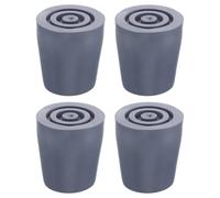 NUSITOU Rubber Replacement Foot Covers 4Pcs for Shower Chair and Cane Feet Enhancing Stability and Protecting Floors in Bathroom Use