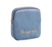 NUSITOU Sanitary Towel Storage Pouch Zippered Diaper Pouch Cotton Large Capacity Portable Coin Purse for Women and Girls Suitable for Nursing Pads and Diapers Outdoor Travel