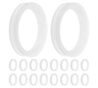 NUSITOU Silicone Gasket 58mm Outer Diameter 72pcs White Silicone Material, Tight Fit Preventing Heat Loss for Solar Collector Tubes and Vacuum Tubes for Heating System Seals