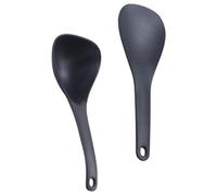 NUSITOU Silicone Rice Serving Spoon Set Non-Stick Cooking Spoon with Good Grip and Heat Resistant Material for Home and Hotel Use, Sturdy Rice Paddle that Does Not Damage Pots and Pans