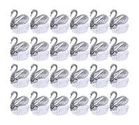 NUSITOU Silver Swan Wedding Candy Boxes 24Pcs for Birthday and Xmas Party Favour Supplies