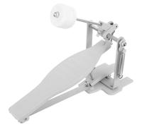 NUSITOU Single Drum Step on Hammer Metal Drum Pedal Replacement with Appearance Silver Easy to Install Music Instrument Parts for Jazz Music Practice