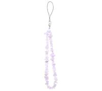 NUSITOU Sparkly Crystal Gem Phone Lanyard Handmade Beaded Chain for Mobile Phone Pendant and Family