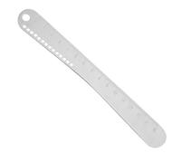 NUSITOU Stainless Steel Dumpling Ruler Pizza Dough Balance Ruler 8.7in Precision Marks Compact and Portable Sl nd Sturdy for Professional Chefs and Home Cooks in Kitchen